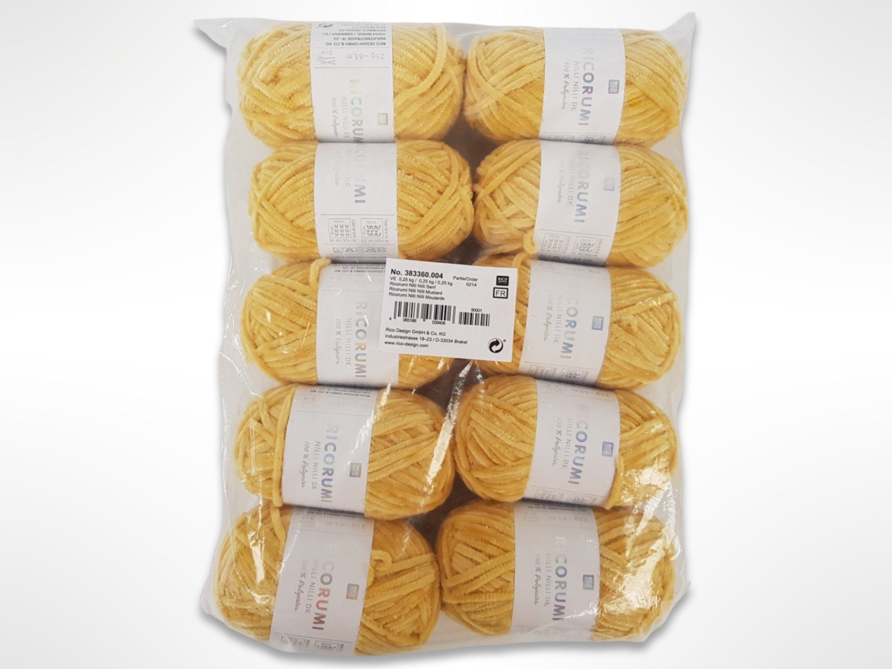 Wolle: RICO DESIGN flauschiges Garn Senf 10 Stk. – Neu (gemäss Beschreibung) aus Suhr von Restwert_Suhr
