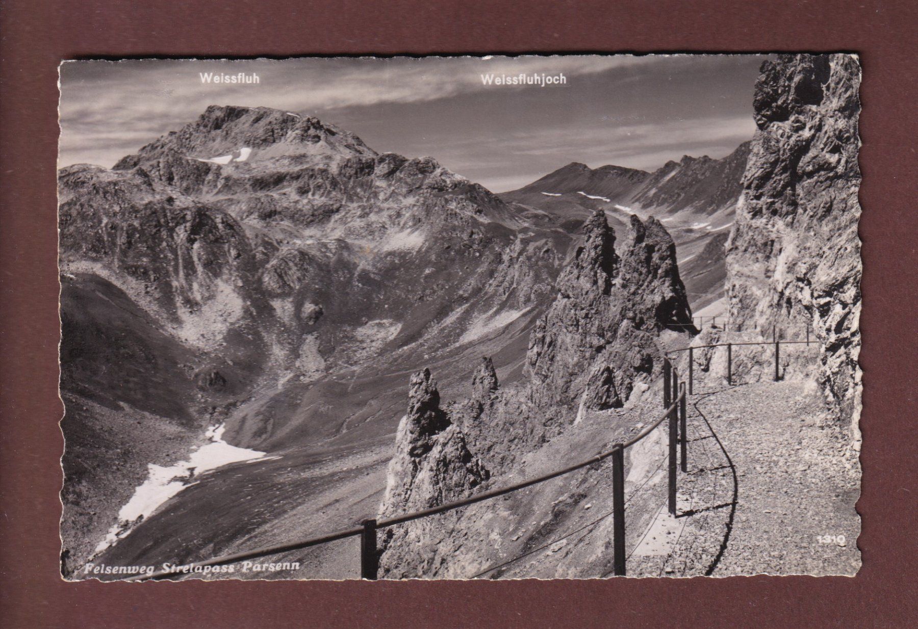 Cartes postales: Felsenweg STRELAPASS-PARSENN – D'occasion à Pully par nicecards-shop