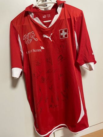 Fussball Trikot Schweiz, WM 2010 Südafrika signiert, PUMA