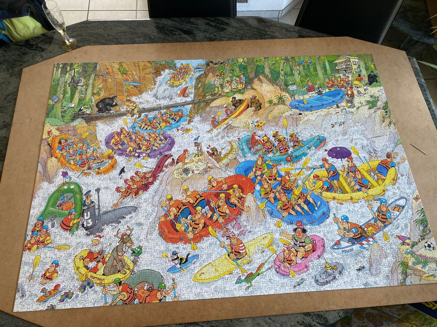 Puzzles: Jan van Haasteren-Puzzle "Wildwasser-Rafting" – Gebraucht aus Egg SZ von irbaku 3