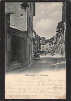 Winterthur ZH , Obergasse , gel. 1907