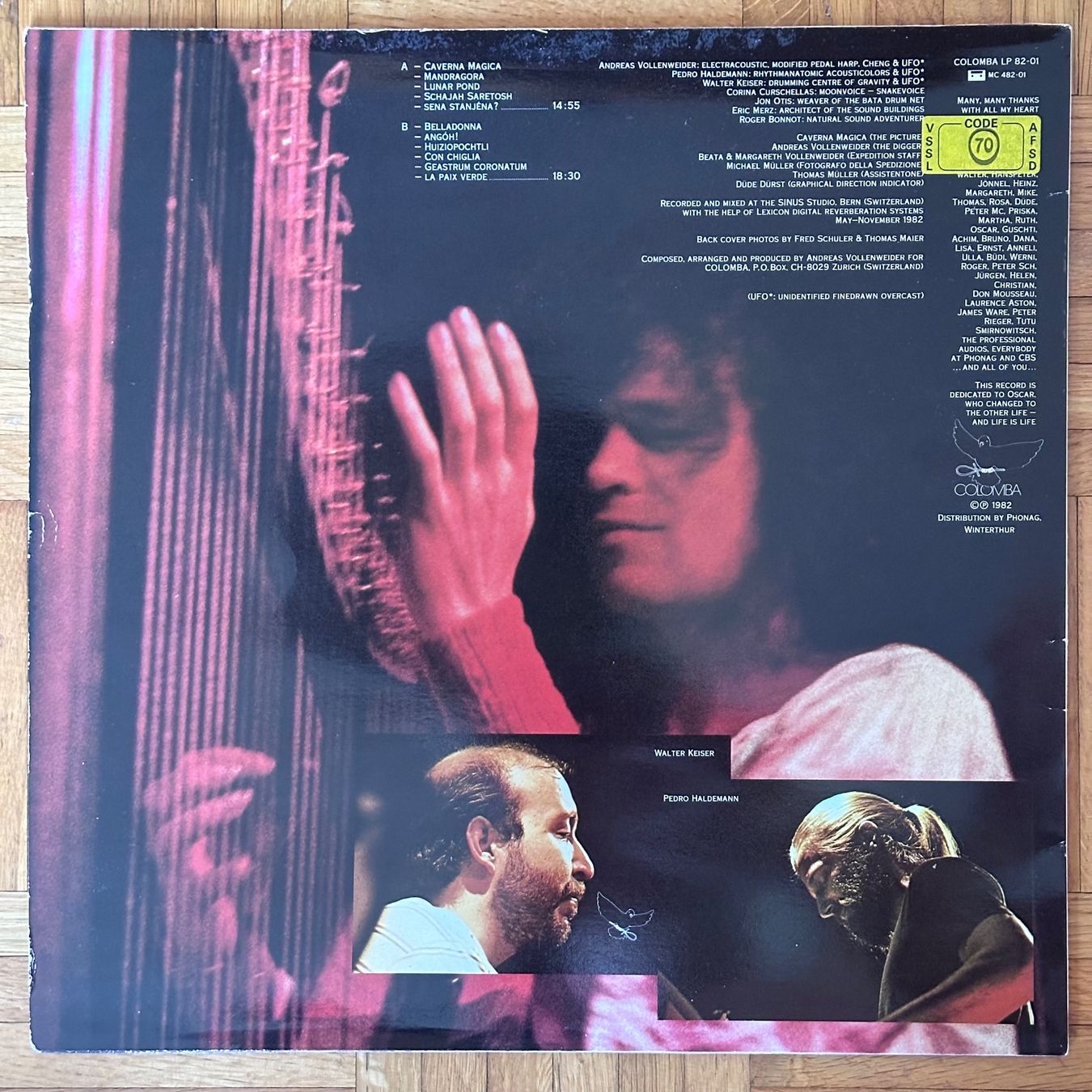 Schallplatten: LP - Andreas Vollenweider - Caverna Magica - (...Under The – Gebraucht aus Breganzona von Onairda75 1