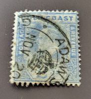 Goldküste 1913 alte briefmarke
