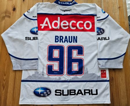 GCK Lions Trikot #96 Braun Gr. XL matchworn Zürich ZSC