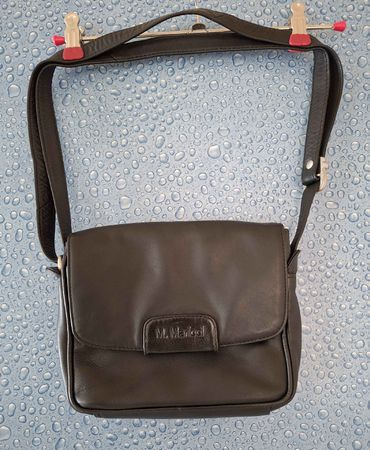 Sac bandoulière M. Maricci noir cuir 