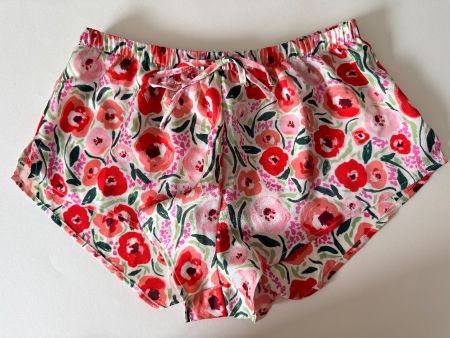 HUNKEMÖLLER, Short SATIN FUNKY FLORAL, Grösse XS, Weiss/Rot