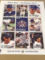 Texas Rangers Nolan Ryan Briefmarken Bogen