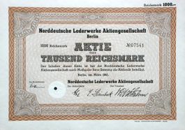 Norddeutsche Lederwerke AG, Berlin - 1941
