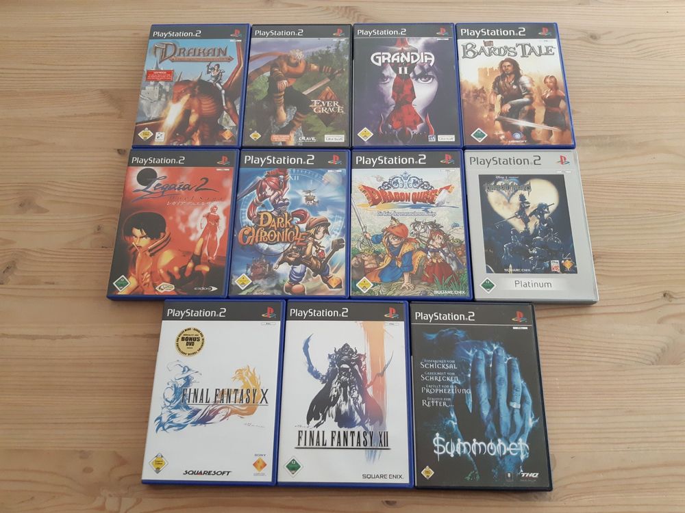 11 Rollenspiele RPG für Playstation 2 PS2 im Set - Sammlung (Gebraucht ...