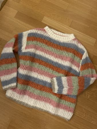 Rich & Royal Striped Knit Sweater Size XS Made In Italy