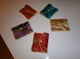 5 er-Set / Schmuck-Geschenktasche / Chinesische Seiden-Kunst