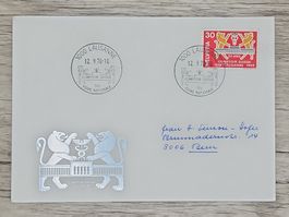 CL17 Enveloppe + Timbre Suisse 1970