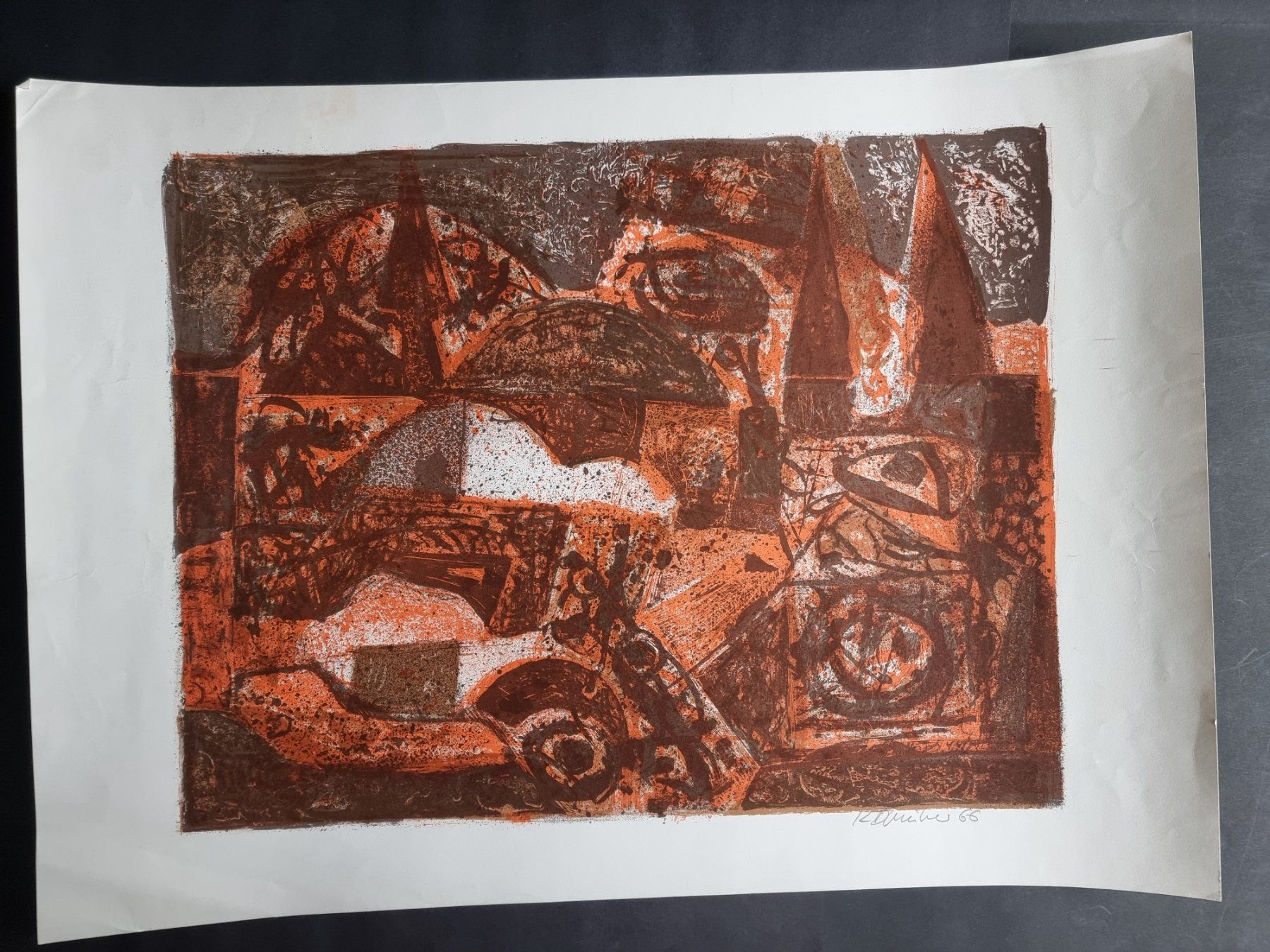 Grafica & Litografie: KLAUS DÄNIKER LITHOGRAPHIE SIGNIERT – Usato da Gersau venduto da grafik-kunst 1