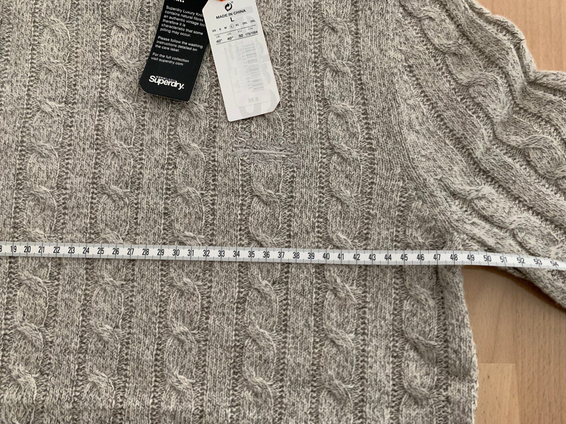 Superdry Maglioni & Felpe: Superdry Men's Jacob Crew Pullover Gr. L (42% Lammwolle) – Nuovo e nell'imballaggio originale da Wetzikon ZH venduto da EvisStore 7