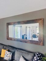 Wandspiegel Holzrahmen Rustikal Landhausstil Gross B/H/T 140