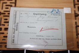 Quittung über Wassergeld IV.Quartal 1901