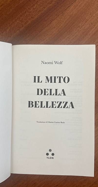 Libri: Il Mito Della Bellezza di Naomi Wolf – Usato da Bellinzona venduto da nan_89sf 2