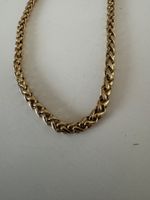 Kette goldfarben Weizenmuster 48 cm gebraucht Zustand