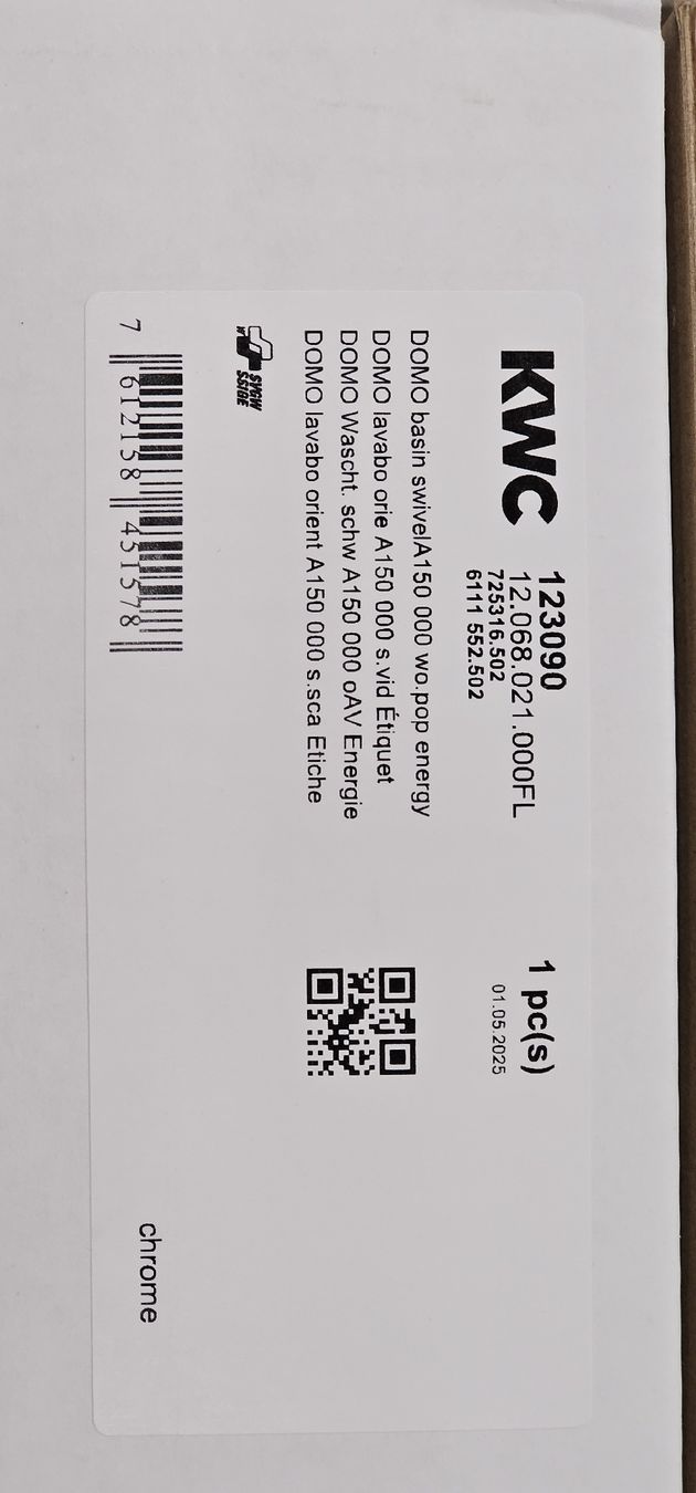 Kwc Rubinetteria: Einloch Hebelmischer Domo/KWC – Nuovo e nell'imballaggio originale da Chur venduto da Sihar 3