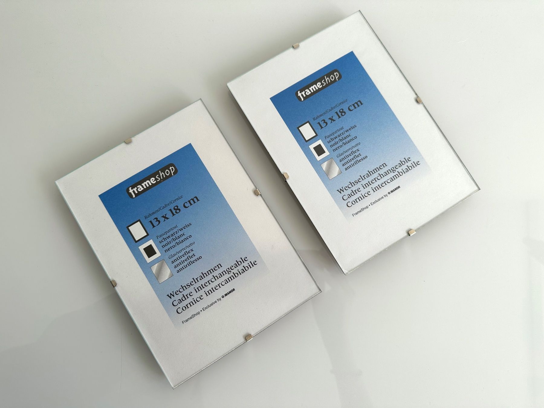 Bilderrahmen: 2 x Wechselrahmen mit antireflex Glas by Manor – Gebraucht aus Bern von Fraeuleinhonig 1