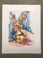 Stillleben, Aquarell, 32x44, 1994 nicht gerahmt Passepartout
