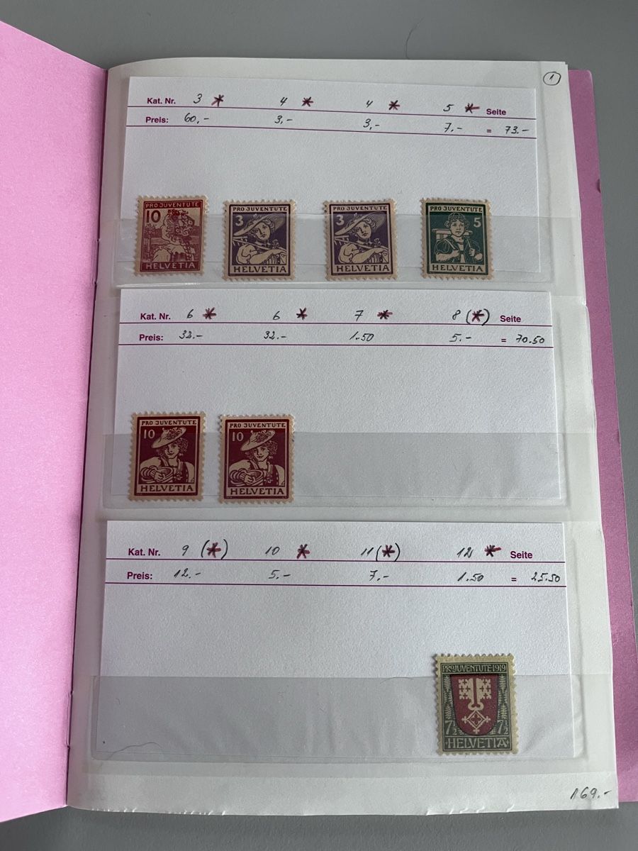 Tutti i francobolli: Briefmarken Auswahlheft Schweiz – Usato da Römerswil LU venduto da manuscha_ 1