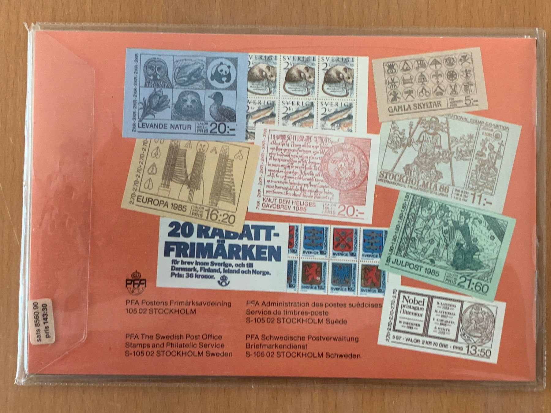 Alle Briefmarken: Schweden Suède 1985 - Swedish Stamp Booklets - Complete Set – Neu und originalverpackt aus Chavornay von 4dphila 1