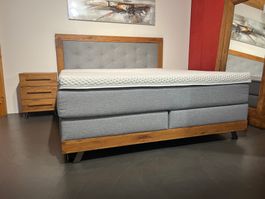Boxspring-Bett Massiva- Box 26 von Hasena inkl. 2 Nachtische