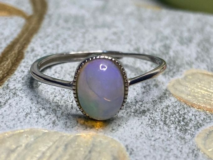 Anelli: Wunderschöner Opal Ring, 925er Silber, Grösse verstellbar. – Nuovo (secondo la descrizione) da St. Gallen venduto da GIULESGG 2