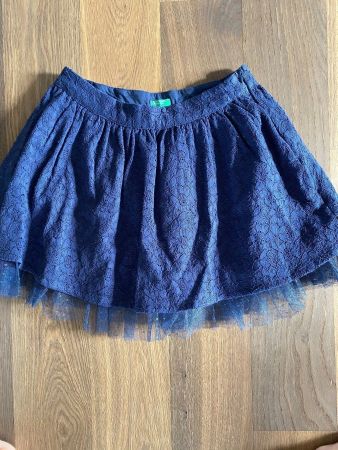 NEUER Jupe von Benetton dunkelblau, Gr. 122