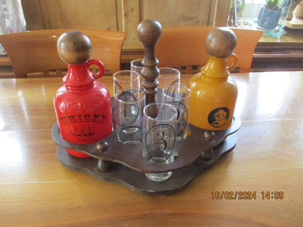 VINTAGE WHISKY/COGNAC SET THOMAS W.ROYAL IRON SHIP COMPANY | Kaufen auf ...