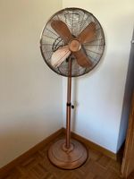 Pedestal fan Easy Home copper look retro design used