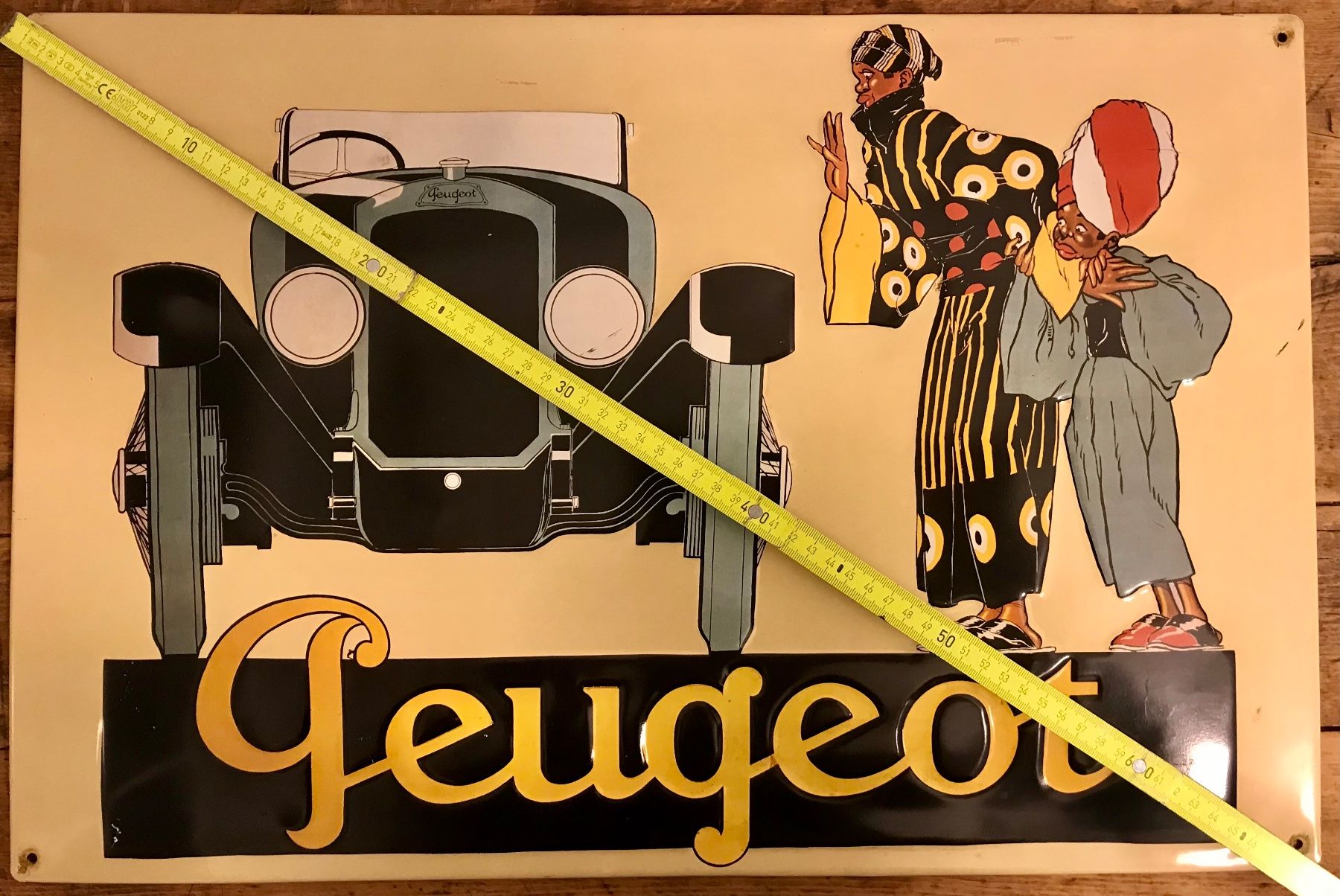 Ecriteaux: Peugeot Emaille-Werbeschild, Oldtimer, Vintage – D'occasion à Basel par nostanz 4