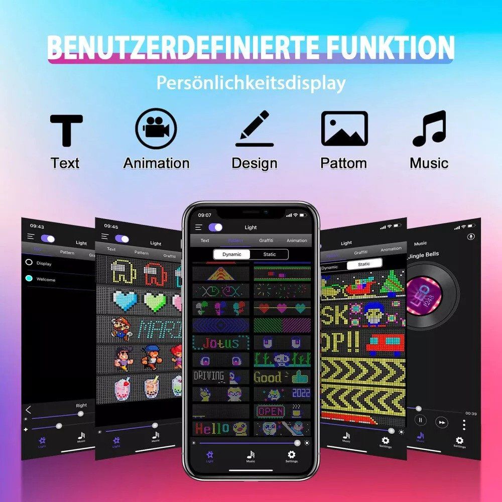 Alle Dekorationen: Programmierbar Led Namensschild Anzeigetafel Laufschrift – Neu (gemäss Beschreibung) aus Kirchdorf AG von Aarereussshop 9