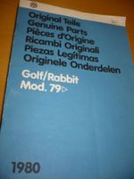 Buch Original Teile GOLF/RABBIT Mod. 79