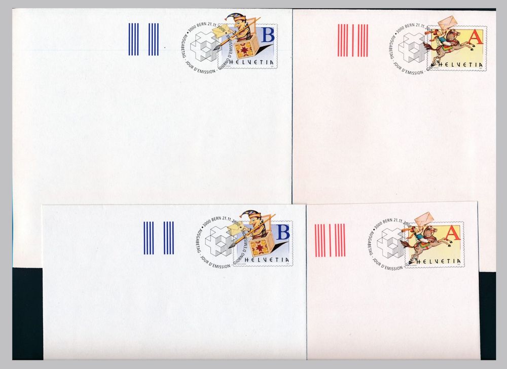 Ganzsache A- und B-Post (FDC) (Gebraucht) in Bonau für CHF 1 – mit ...