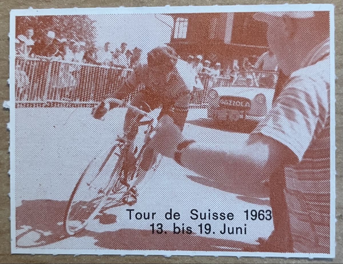 Tutti i francobolli: Tour de Suisse 1963 - Bild, Vignette, Marke – Usato da Hunzenschwil venduto da zibu88