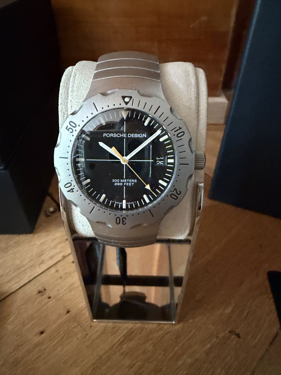Porsche Orologi: Porsche Design Armbanduhr NEU – Nuovo e nell'imballaggio originale da Schaffhausen venduto da oscarstahelag 1