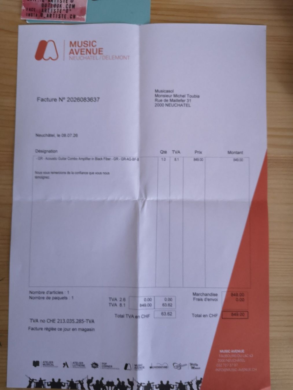 Verstärker: ampli acoustique – Neu (gemäss Beschreibung) aus neuchatel von Mictou 3