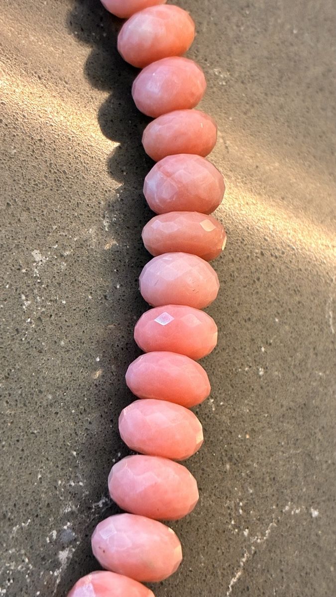 Sonstiger Schmuck: Steinkette  Rosenauarz & Ohrringe – Neu (gemäss Beschreibung) aus Killwangen von Fefy 1