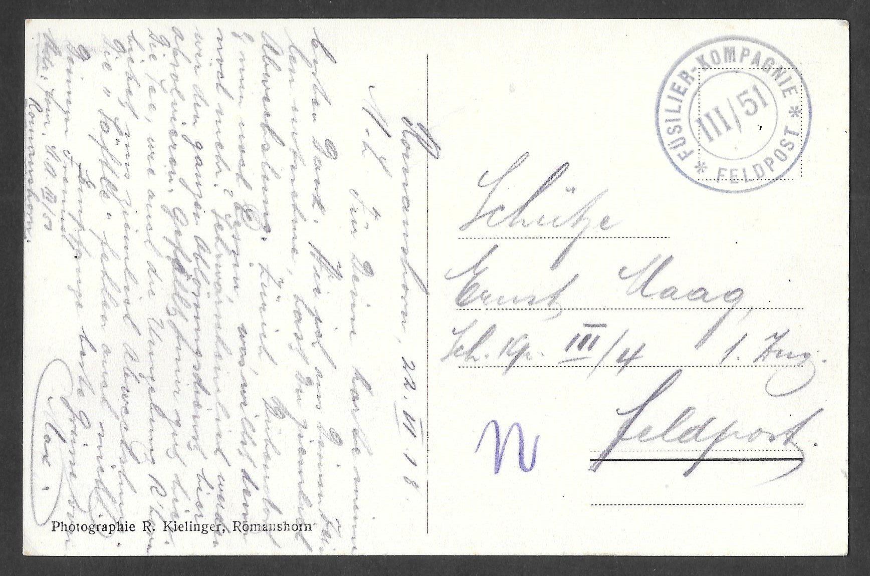 Cartoline postali: Romanshorn Teilansicht Feldpoststempel – Usato da Olten venduto da clotaldi 1