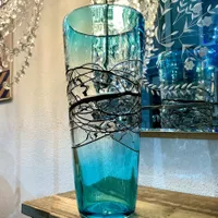 MURANO SEHR SCHÖNE VINTAGE VASE AUS 80-ER, TOP, H-25,5 CM