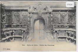 Sion - Eglise de Valere - Stalles des Chanoines