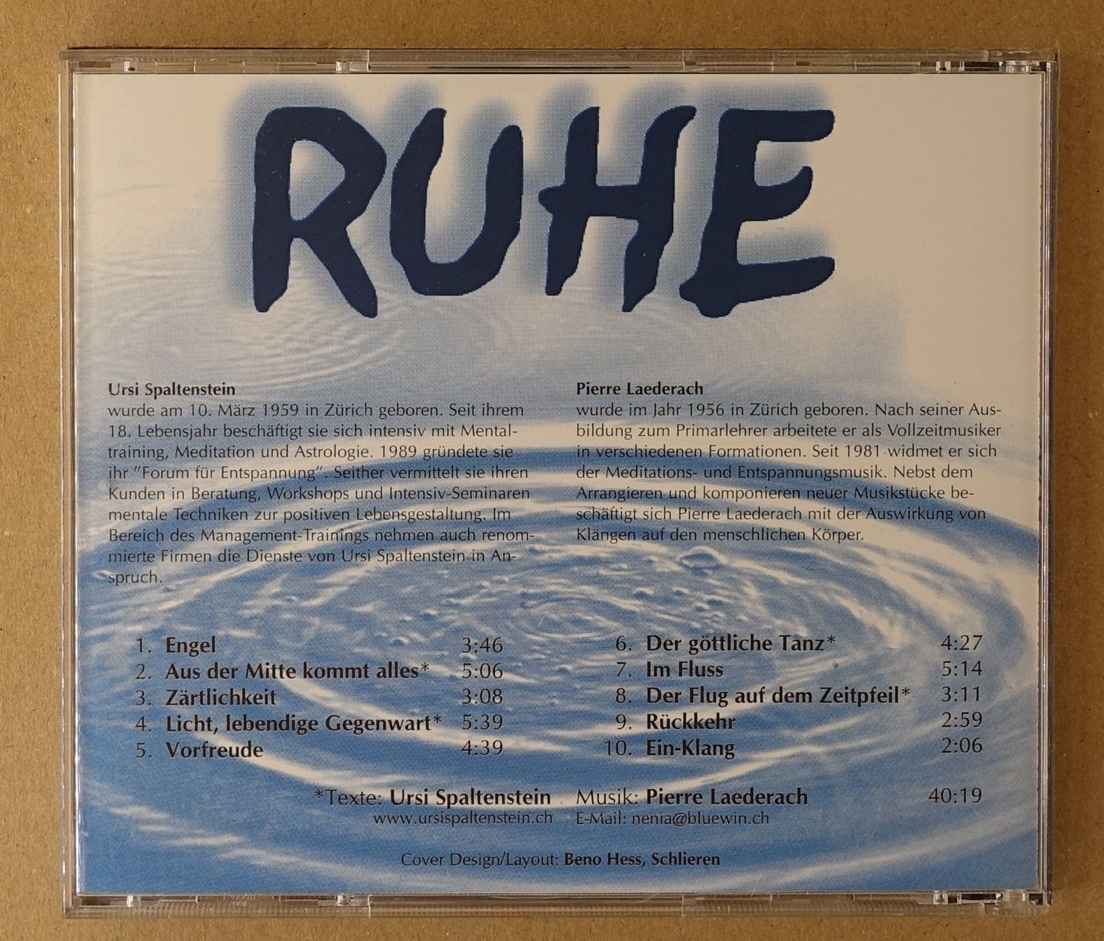 CD: Ruhe - Spaltenstein / Laederach - F10 – Usato da Sessa venduto da fraenklishop 1