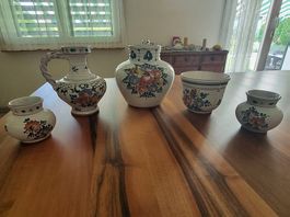 Vintage Porzellan handbemalt - Krüge & Töpfe