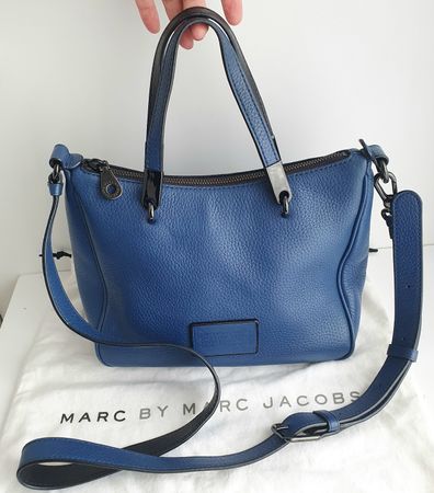 Marc Jacobs Henkel/Umhängetasche Medium Soft Leder Blau