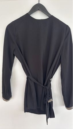 Elegante Damen Bluse, Schwarz, Grösse M – Perfekt für Herbst