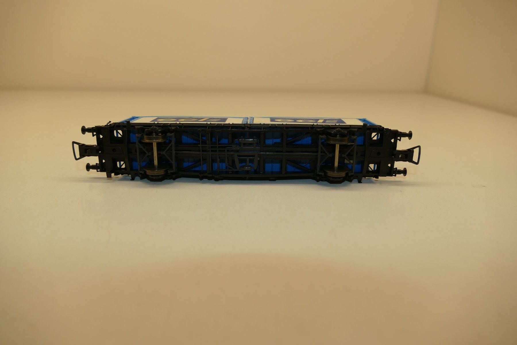 Modellini di ferrovie: Röwa H0: RIV Containerwagen Eurocontainer ECL Lines – Usato da Niederhasli venduto da rail-duerst 5