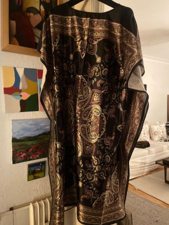 Paisley tunic dress with loose belt (new L-XL)