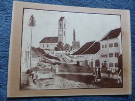 Gelterkinden,BL,Dorfplatz,Freiheitsbaum,1830,Tracht,Gemälde